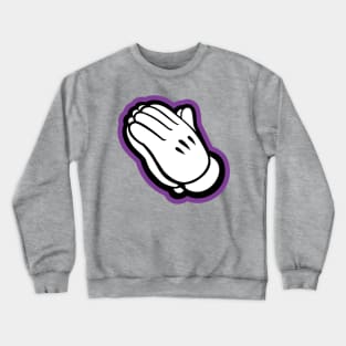 Praying hands-purple Crewneck Sweatshirt